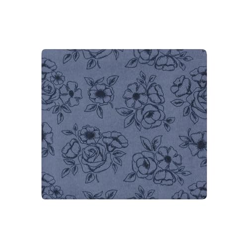 Image of Hudson Baby Unisex Baby Cotton Poly Flannel Receiving Blankets Bundle, Dusty Rose Floral, One Size