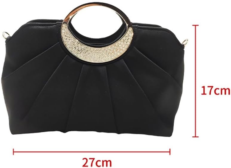ハンドバッグ、チェーンバッグ、レディースドレスバッグ、宴会バッグ(Svart)
