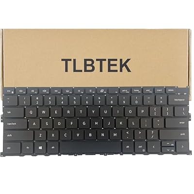 TLBTEK Backlight Keyboard Replacement Compatible with Dell XPS 13 9300 9310 Series Laptop P117G 0Y78C