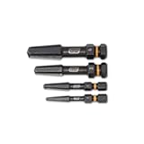 GEARWRENCH 4 PC&period; Bolt Biter Screw Extraction Set - 84787&comma; Chrome&comma; Large