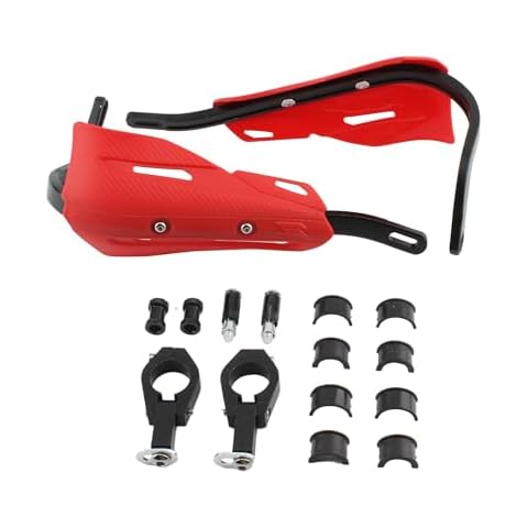 PowerMotor Dirt Bike Handguards,Motorcycle Hand Guards Matte Finish For Universal 7/8" 22mm and 1 1/8" 28mm ATV Motorbike Motocross Supermoto Racing Dirt Pit Bike(Red) Cover