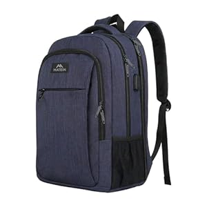 MATEIN Rucksack Herren Große 17,3 Zoll, Computer Arbeitsrucksack mit Laptopfach USB-Ladeanschluss Schulrucksack Wasserdicht Anti-Diebstahl Reiserucksack Männer und Frauen, Dunkelblau