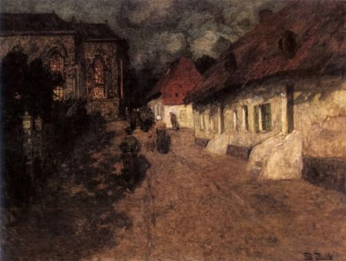 Impression Pour la Décoration Murale de Salon : Toile Graffiti Frits Thaulow 60x90cm