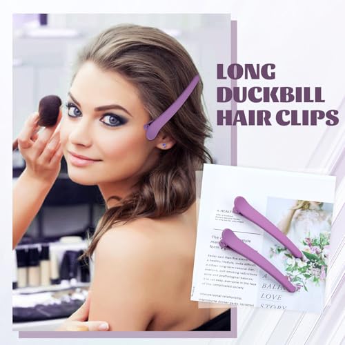 Pinzas de cabello largas de plástico mate Dizila, 20 piezas miniatura 5
