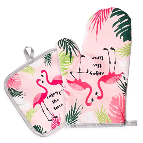 Koonafy Gants de Four Cuisine Manique Oven Mitts and Pot Holder Tapis Cover