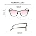 Calabria R860 FL-41 Reading Glasses +1.00 Grey Crystal Blue Pink Fluorescent Light Sensitivity Eyeglass Photophobia Readers