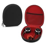 Linkidea Headphones Carrying Case Compatible with Jabra Evolve 65, Plantronics, Mpow, Protective Hard Shell Travel Bag with Cable, Charger Storage (Black)