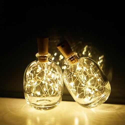 Image of Wanna Party Bottle Cork Decorative Pieces Pack of 4 Mini Decorative Strands for Bedroom Table Wedding Party Decoration Props Stylish Home Decoration Items Festival Celebration Room Decor Accessories