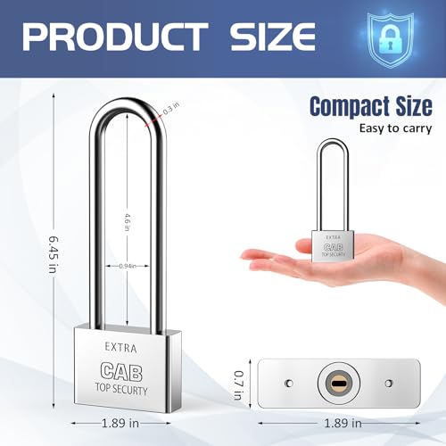 Lengthened Padlock with 6 Keys - Image 2