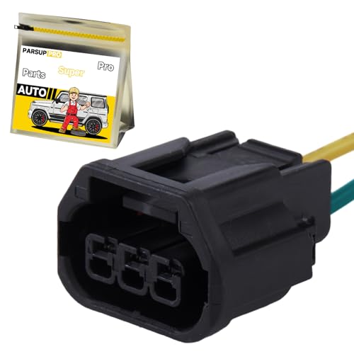 PARSUPPRO 3-Pin/Way Daytime Running Light Connector Waterproof Auto LED Fog Light Pigtail Plug Repair Wire Socket Harness for Honda Civic for Honda Accord for CR-V Replace 33110-TBA-A01