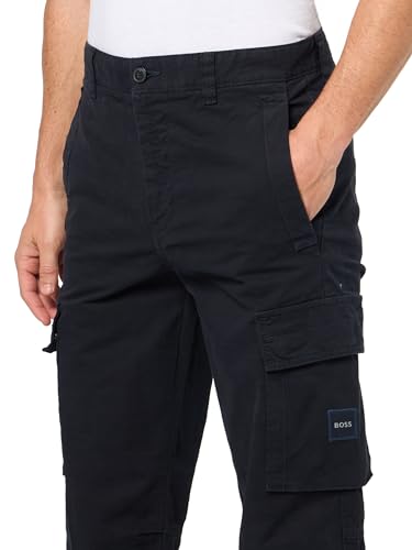 BOSS Men's Cotton Stretch 8 Pocket Cargo Pants3