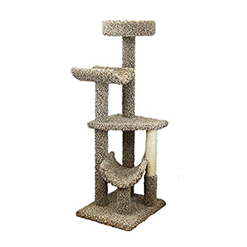 Árbol para gatos multi nivel grande Beige miniatura 1