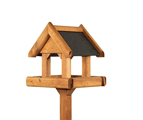 Buttermere Slate Roof Bird Table With Anti Bacteria Coating c/w Eco Upgrade