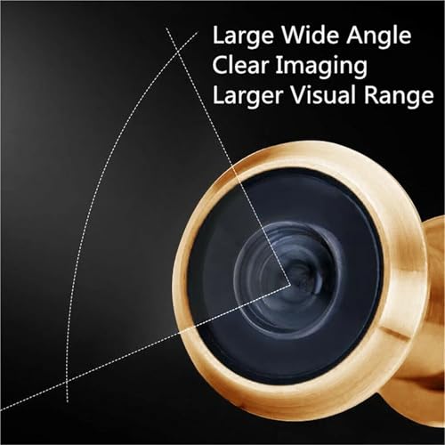 2 Pcs Mirilla para Puerta de 220 Grados Visor de Ángulo Amplio Lente de Vidrio para Seguridad miniatura 2