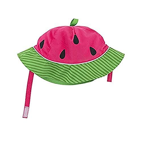 ZOOCCHINI Baby & Toddler Sun Hat – UPF 50+ Protection, Lightweight Quick-Drying Microfiber, for Beach, Pool, and Outdoor Fun, Small (3-6 Months), Watermelon