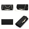 TOFBS Pochette Femme Soirée Clutch Élégante Sac à Main Cérémonie Mariage Bandoulière Chaîne Dorée Brillante Paillettes Texturée Pochettes Chic #2