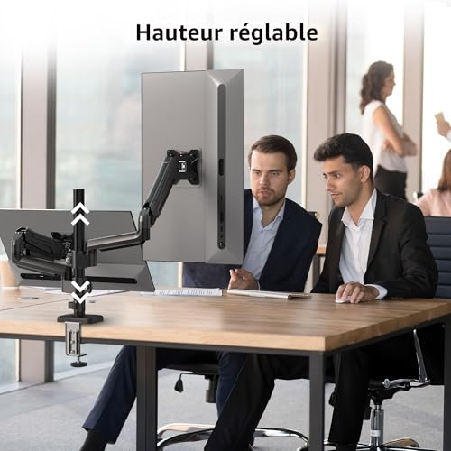 BONTEC Support Ecran PC 2 Ecran Ressort à Gaz, 13-32 Pouces, Charge 9 kg – vue 7
