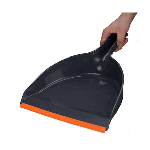TreeLen Angle Broom and Dustpan Set, Dust Pan Snaps On Broom Handles