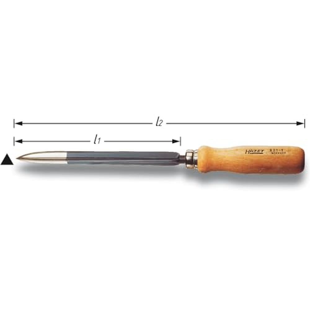 HAZET 821-1 Hollow Three-Square Skrobak - Wielokolorowy