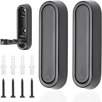 Xnourney Folding Wall Hooks, Foldable Coat Hooks for Wall, Heavy Duty Valet Hooks for Closets, Space Saving for Hanging Clothes Coat Towels Hats Bags(Black,2pcs)