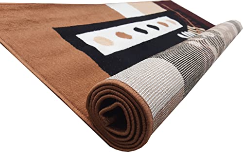 Image of Home Decore Acrylic Carpet for Your Living Room & Drawing Room Aywhere in Your Home (210x300 Gold Colour)- 7x10 Feet