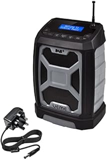 UEME Rugged DAB/DAB+ FM Jobsite Wireless Bluetooth Radio DB326 Gry/Blk