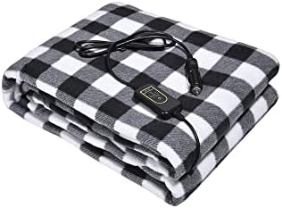 Amazingforless 12V Heated Fleece Car Blanket with Controller for ...
