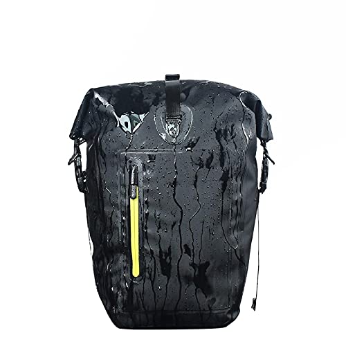 Sac arrière imperméable pour vélo 25 l vert sacoche porte bagage étanche