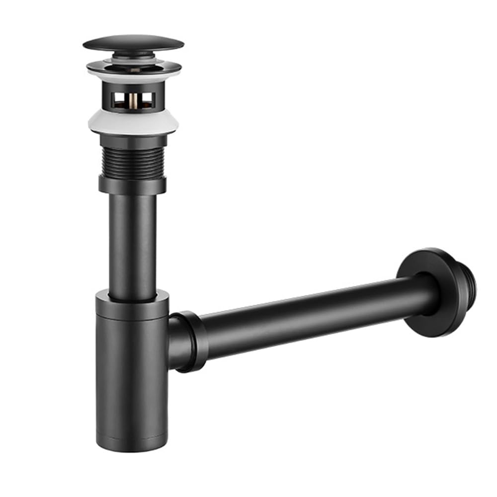 Siphon de lavabo et de bouteille d'évier - Siphon anti-odeurs réglable - Siphon d'évier pop-up universel G1 1/4" - Accessoire de système de plomberie