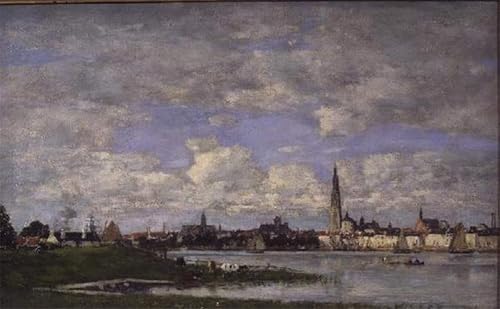 Affiche Toile Eugène Louis Boudin Anvers décoration murale portrait paysage mer 60x90cm