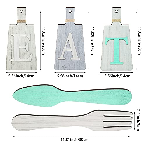 Jeteccuttingboardeatsignsethangingartkitcheneatsignforkandspoonwalldecorrusticprimitivecountryfarmhousekitchendecorforhomedecorationbeigedarkgraygraywhite  Urban Country Home Decor Jetec cutting board eat sign set hanging art kitchen eat sign fork and spoon wall decor rustic primitive country farmhouse kitchen decor for home decorationbeige dark gray gray white  urban country home decor