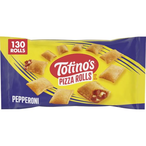 Image of Totino's Pizza Rolls, Pepperoni Flavored, Frozen Snacks, 130 Rolls, 63.5 oz