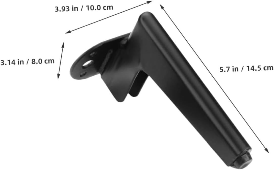 Luxshiny 4pcs Metal Cabinet Legs Heavy Duty Furniture Legs Support for Tv Stand Dresser with Black Matte Finish Suitable for Home and Office