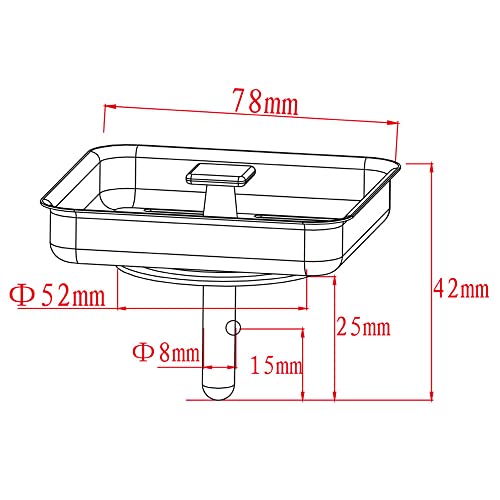 Colador cuadrado para fregadero de cocina acero inoxidable miniatura 2