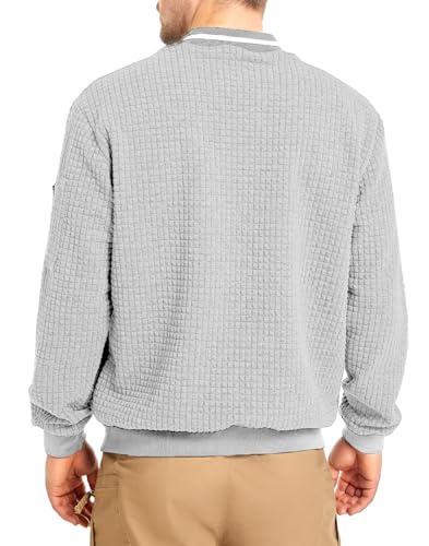 SAVKOOV Mens Lightweight Jacket Casual Bomber Jacket Varsity Coat