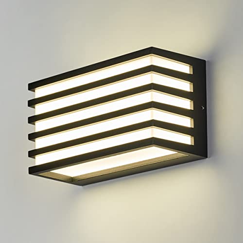 Dr.lazy 12W Led Wall Lamp Outdoor LED Wall Sconce IP65 Waterproof Wall Lighting Aluminium Modern Outside Wall Lights for Terrace Garden
