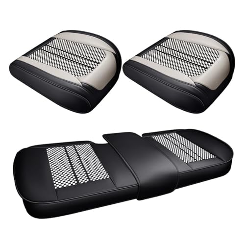 Fundas asientos coche impermeables de cuero con protección delantera 3