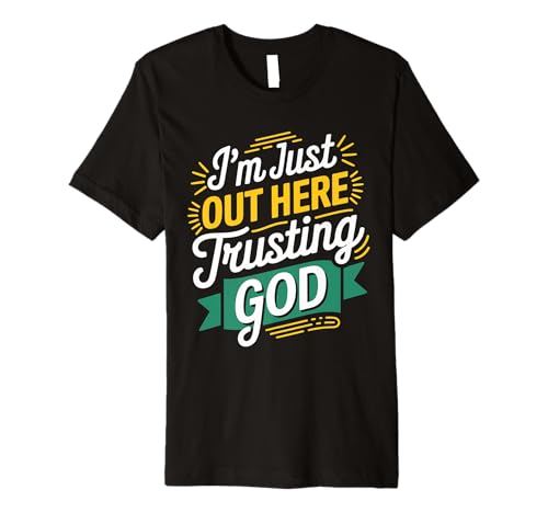 Here Trusting God Gospel Christian Pray Faith Bible Verse Premium