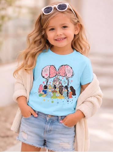 Image of Magic Kingdom Shirt for Girls - Princess Magical Shirts Cute Graphic Kids Toddler Holiday Vacation Tee Top