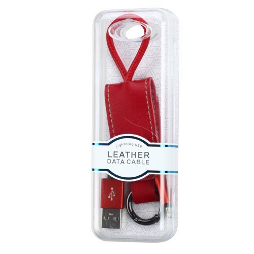MyBat Leather Data Cable Lightning Red A01-2-05-S5