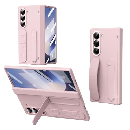 Coque Samsung Galaxy Z Fold 5 intégrale rose avec film écran et charnière