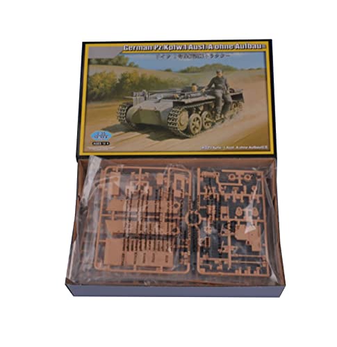 FMOCHANGMDP Tank 3D Puzzles Plastic Model Kits, 1/35 Scale Germany PzKpfw 1Ausf AohneAufbau Tank Model, Adult Toys and Gift