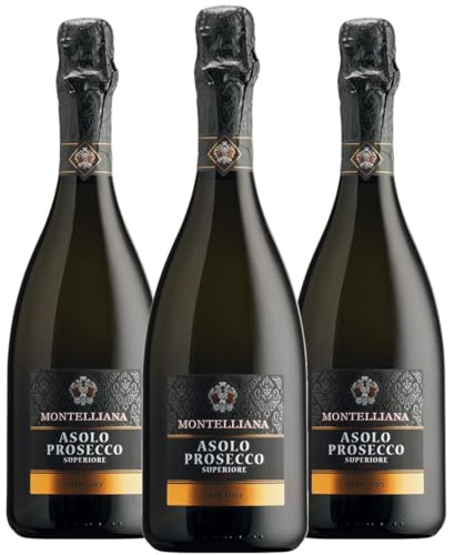 3 Bottiglie Prosecco Superiore Asolo Docg Extra Dry Storico Montelliana 3x75cl