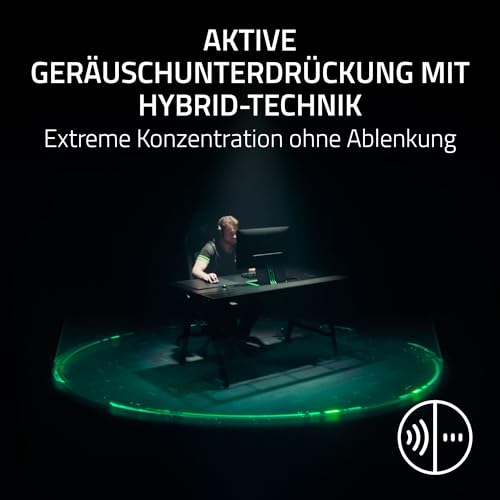 Razer BlackShark V3 Pro - Kabelloses E-Sport-Headset mit ANC- Geräuschunterdrückung - 50mm Audio Treiber - Abnehmbares Mikrofon - Wireless 2,4 GHz & Bluetooth - FPS-Profile - PC/Mac | Schwarz
