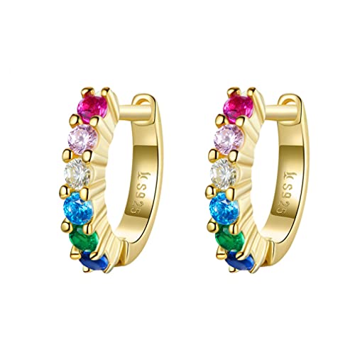 Boucles d'oreilles créoles rondes pour femmes en bijoux éblouissants