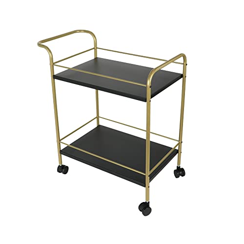DECOWORLD Premium Metal Kitchen Serving Trolley With Wheels Barcart