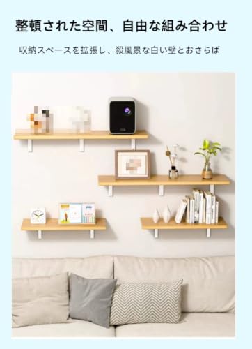 壁掛けテーブル 折畳みテーブル 省スペース カウンターテーブル キッチン用 ダイニングテーブル ステンレス製ブラケット付き 壁掛け式折りたたみテーブル 穴あけ設置 お手入れ簡単 (One Color,100x20cm) [並行輸入品] [3]