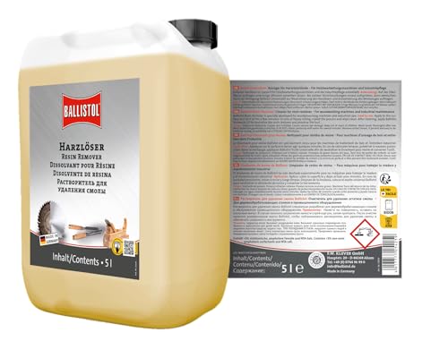 BALLISTOL 25425 Harz-Löser 5L Kanister – Baumharz-Entferner für Werkzeug, Ketten-Säge, Rasenmäher Heckenschere