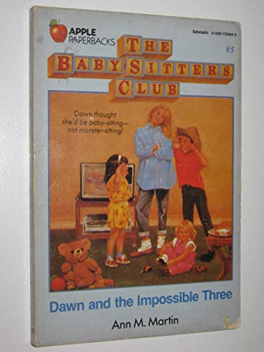 Dawn and the Impossible Three (An Apple Paperback) 0590723642 Book Cover