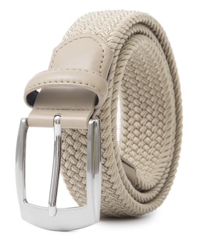 Image of Fabio Valenti Canvas Elastic Fabric Woven Stretch Braided Belts for Men Women Junior with Multicolored /Full Sizes